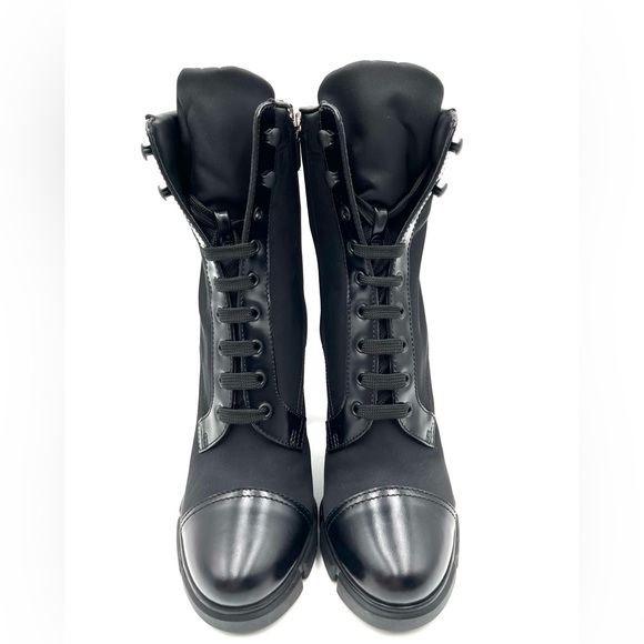 Prada 110 Leather & Nylon Hiker Booties - Picture 4 of 11